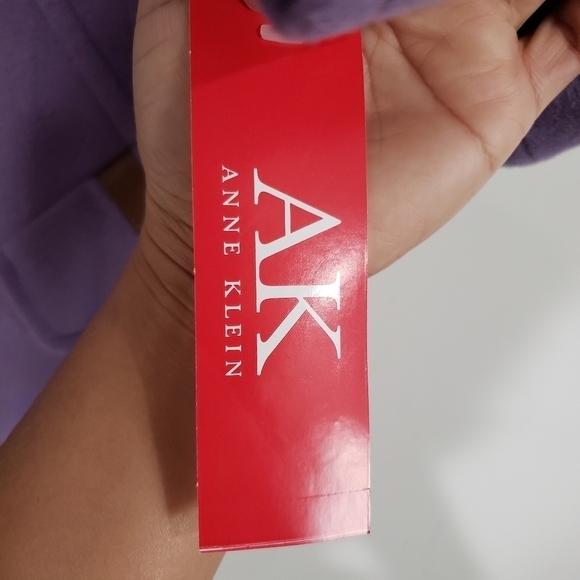 AK Anne Klein 100% Wool Artisan Soft Violet Blazer Jacket Size 12 - Picture 10 of 12